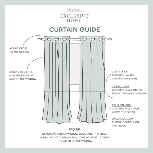 Exclusive Home Loha Linen Curtain Panels, 54"x96" - Image 4