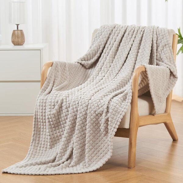 Andency Fleece Throw Blanket, 50x60 Inches