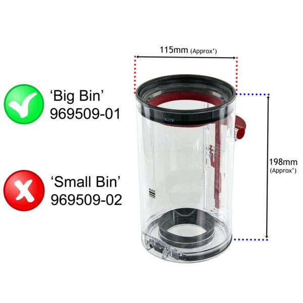 Dyson Big Bin Service Assy - Image 2