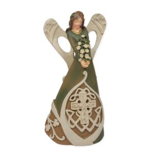 Woodcut Irish Angel Figure