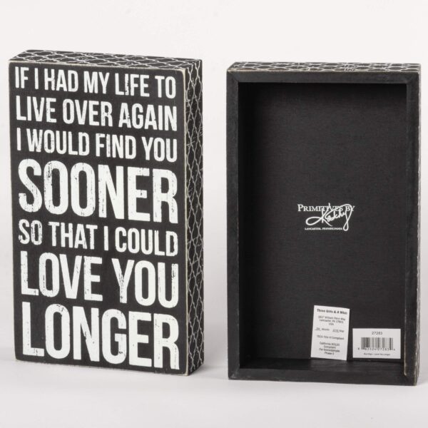 Classic Box Sign by Primitives - Image 2