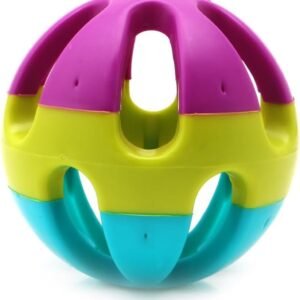 Pet Cats Toy Ball with Bells Pet Interactively Colorful Hollows for Dog Hamster Chinchillas Kittens Cats Dog Interactively