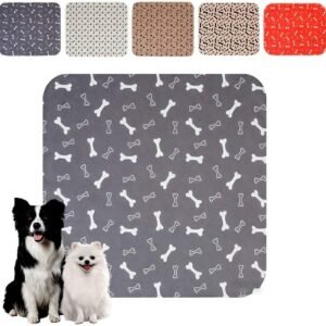 Puppy Pads for Dogs, 2026 New Washable Puppy Pads with Pheromones, Pee Pads for Dogs & Cats, Durable Leak-Proof & Anti-Slip Pet Training Pads for Home & Travel, Reusable (Grey, 11.8" x 11.8")