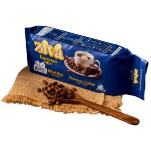 Ziva Coffee Light Roast – Premium Ground Coffee Made from 100% Arabica Beans – Smooth, Bright Flavor – Freshly Roasted Coffee Powder, 10 oz Bag