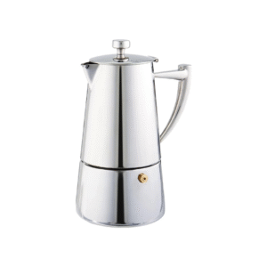 Cuisinox Roma Stovetop Espresso Maker COF-10R, Stainless Steel Coffee Percolator Stovetop, Heat-Resistant & Non-Reactive, 10-Cup Italian Espresso Maker Easy to Clean, Durable Stove Top Percolator