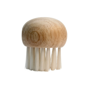 Cuisinox Mushroom Brush with Ergonomic Beechwood Handle | Premium Natural Bristle Vegetable Cleaning Brush | Gentle Scrubber for Mushrooms, Potatoes & Root Vegetables | Hand Wash | 1.5" Compact Design